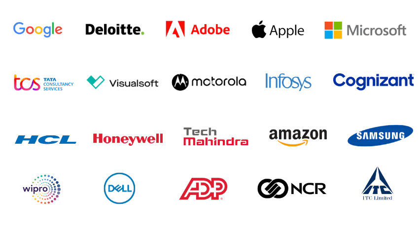 Companies our students are placed in