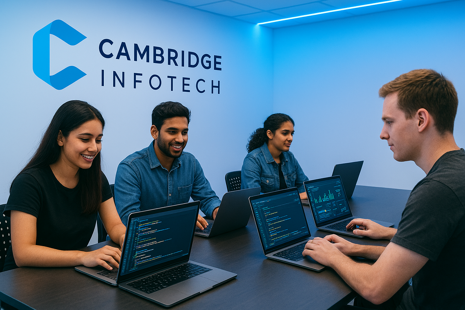 Best IT Training Institute in Bangalore 2026: Launch Your Future in Tech with Cambridge Infotech 2 Practical coding and software development training session at the Best IT Training Institute in Bangalore 2026.