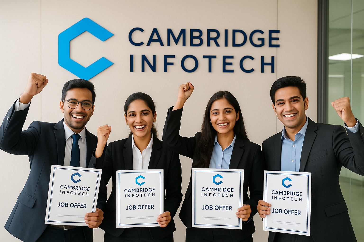 Best IT Training Institute in Bangalore 2026: Launch Your Future in Tech with Cambridge Infotech 4 Cambridge Infotech graduates placed in top IT companies after completing courses at the Best IT Training Institute in Bangalore 2026.