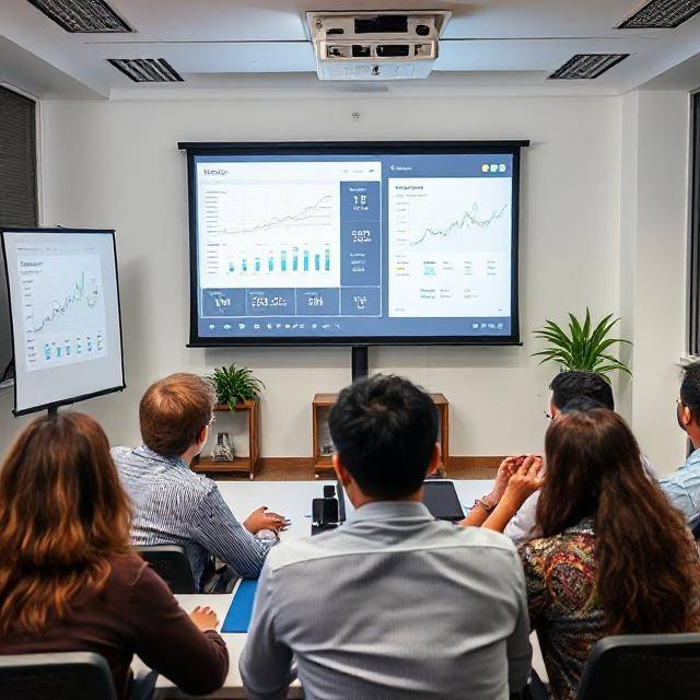Instructor conducting online digital marketing training Bangalore at Cambridge Infotech