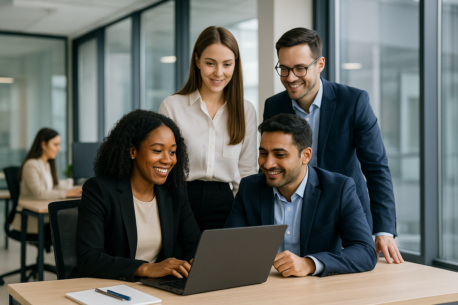 Young professionals working in a modern office environment exploring high paying non-IT jobs.