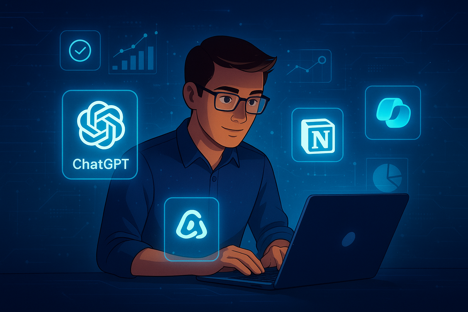 AI Tools 2025 increasing workplace productivity with automation