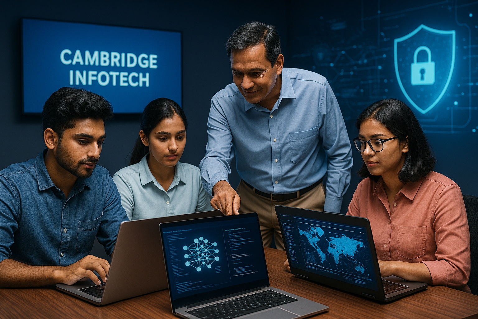 best AI and cybersecurity job training for freshers in India