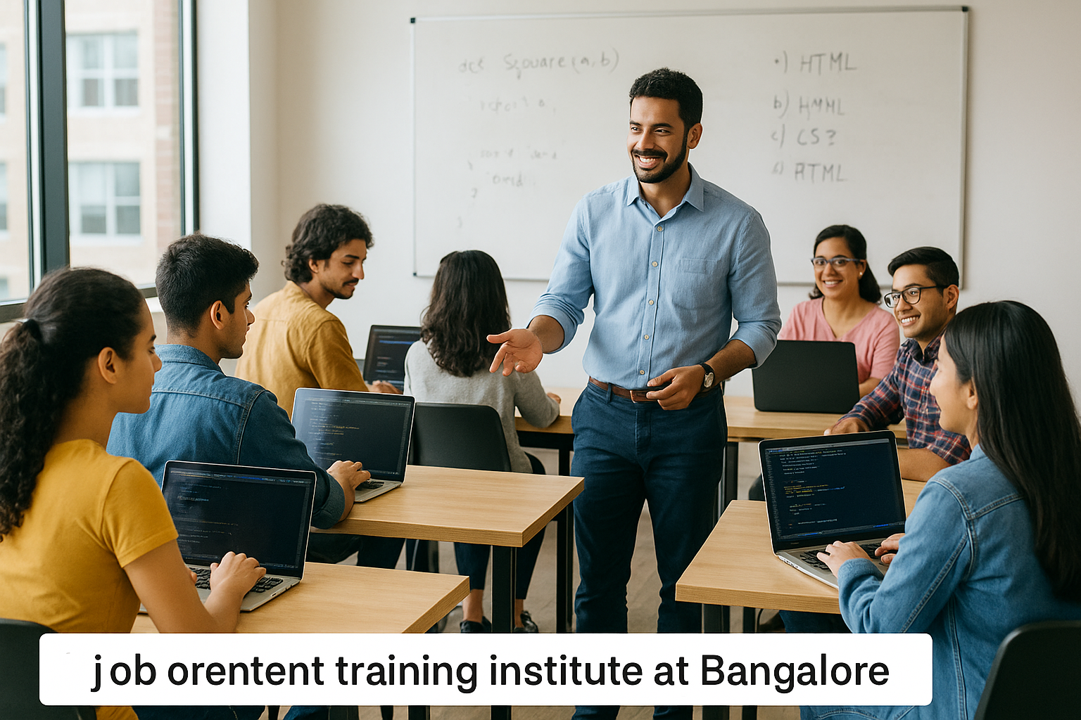 classroom training environment at a job oriented training institute in Bangalore