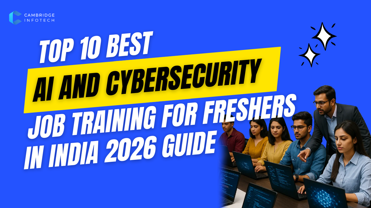 best AI and cybersecurity job training for freshers in India