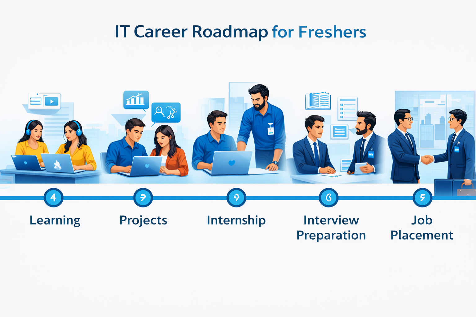 IT career roadmap for freshers to get a job in 2026
