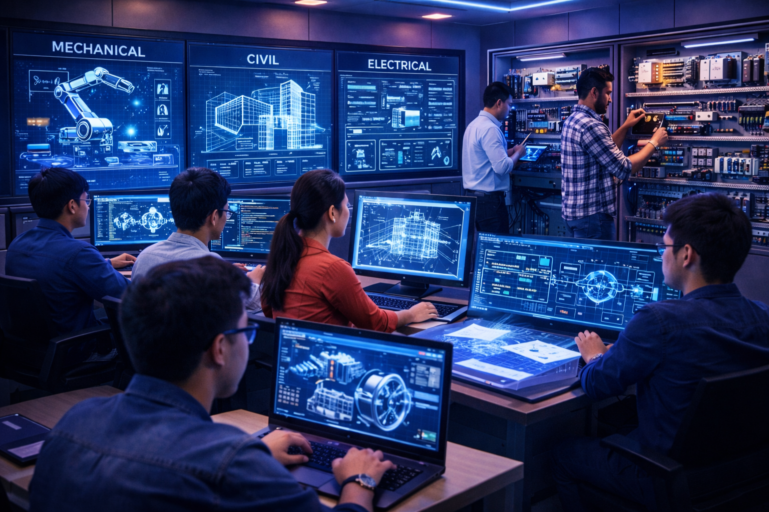 Mechanical, civil and electrical engineering courses in Bangalore with industry-oriented software training.