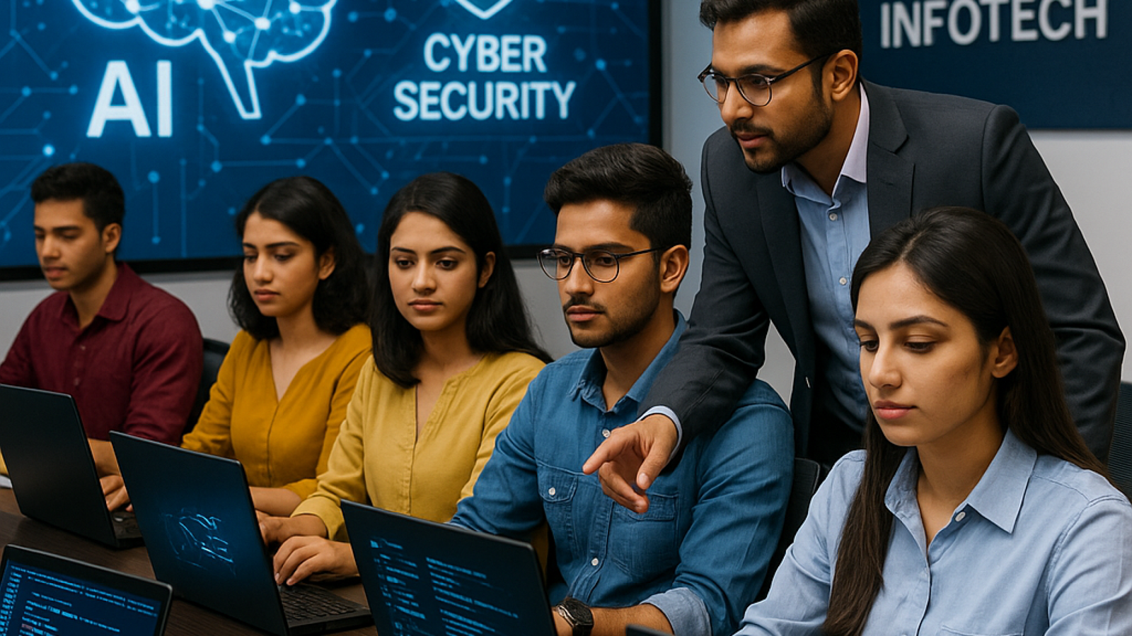 best AI and cybersecurity job training for freshers in India