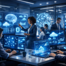 Top AI-powered jobs of 2026–2027 showing professionals working with artificial intelligence and advanced technologies.