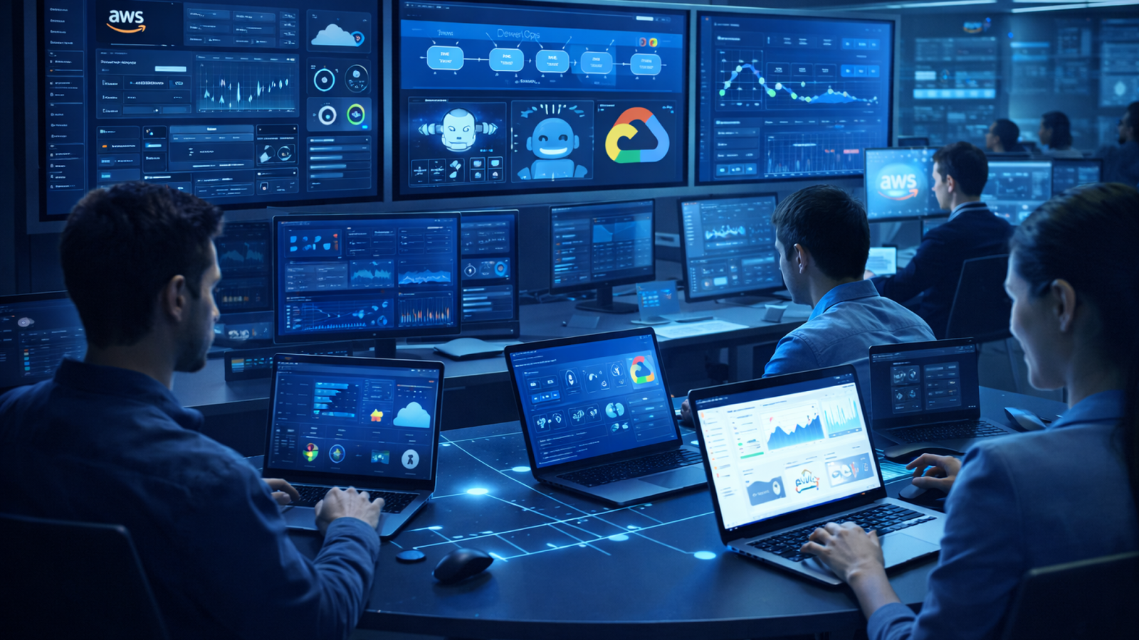 Overview of major cloud platforms architecture showing compute storage and networking services