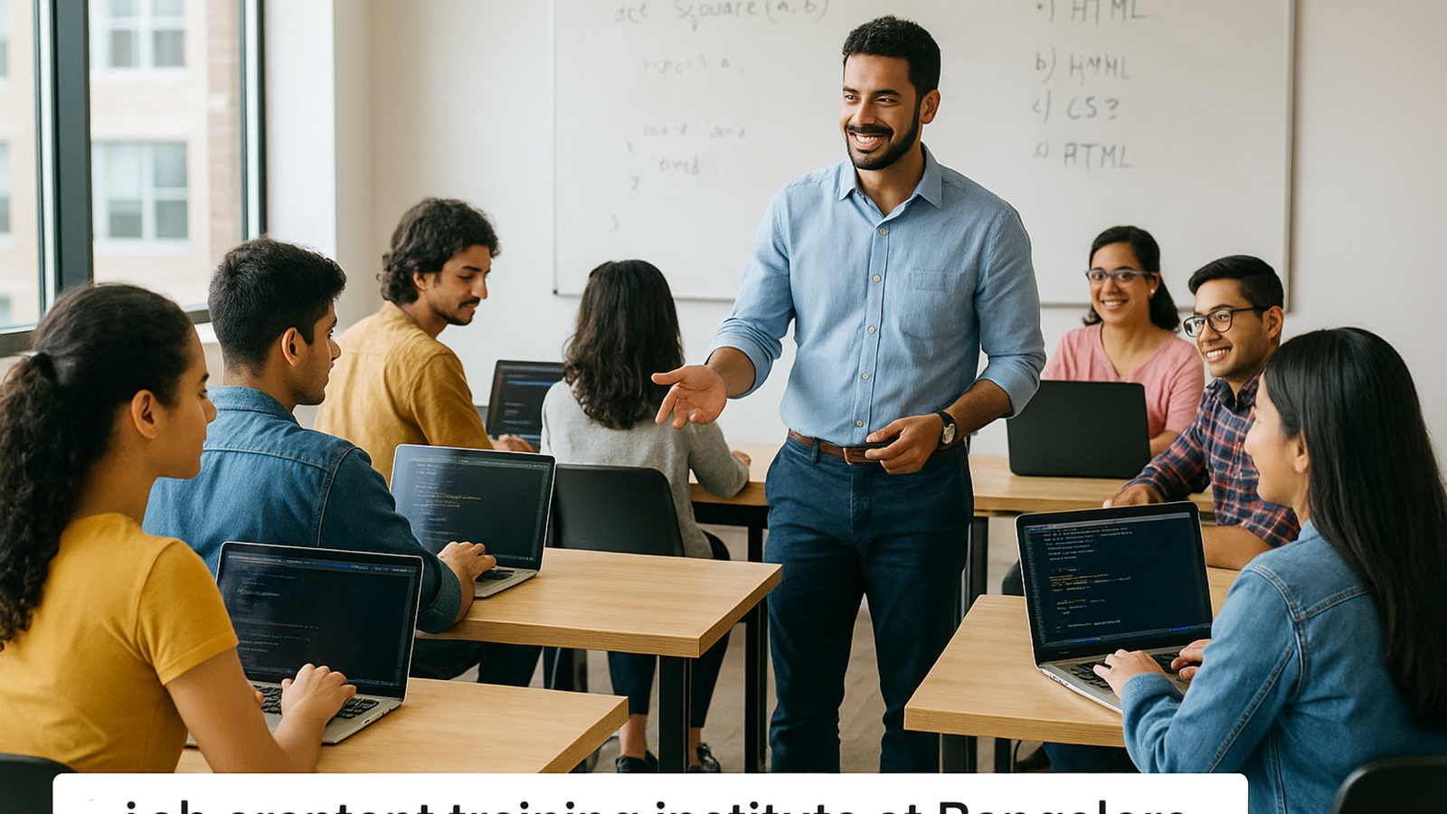 classroom training environment at a job oriented training institute in Bangalore