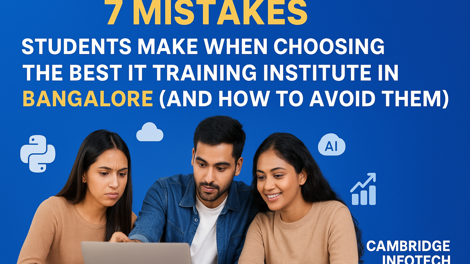 Students choosing the Best IT Training Institute in Bangalore – Cambridge Infotech
