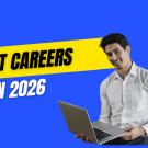 IT careers in 2026 showing job-oriented skills like data analytics, cloud computing, digital marketing, full stack development, and cybersecurity