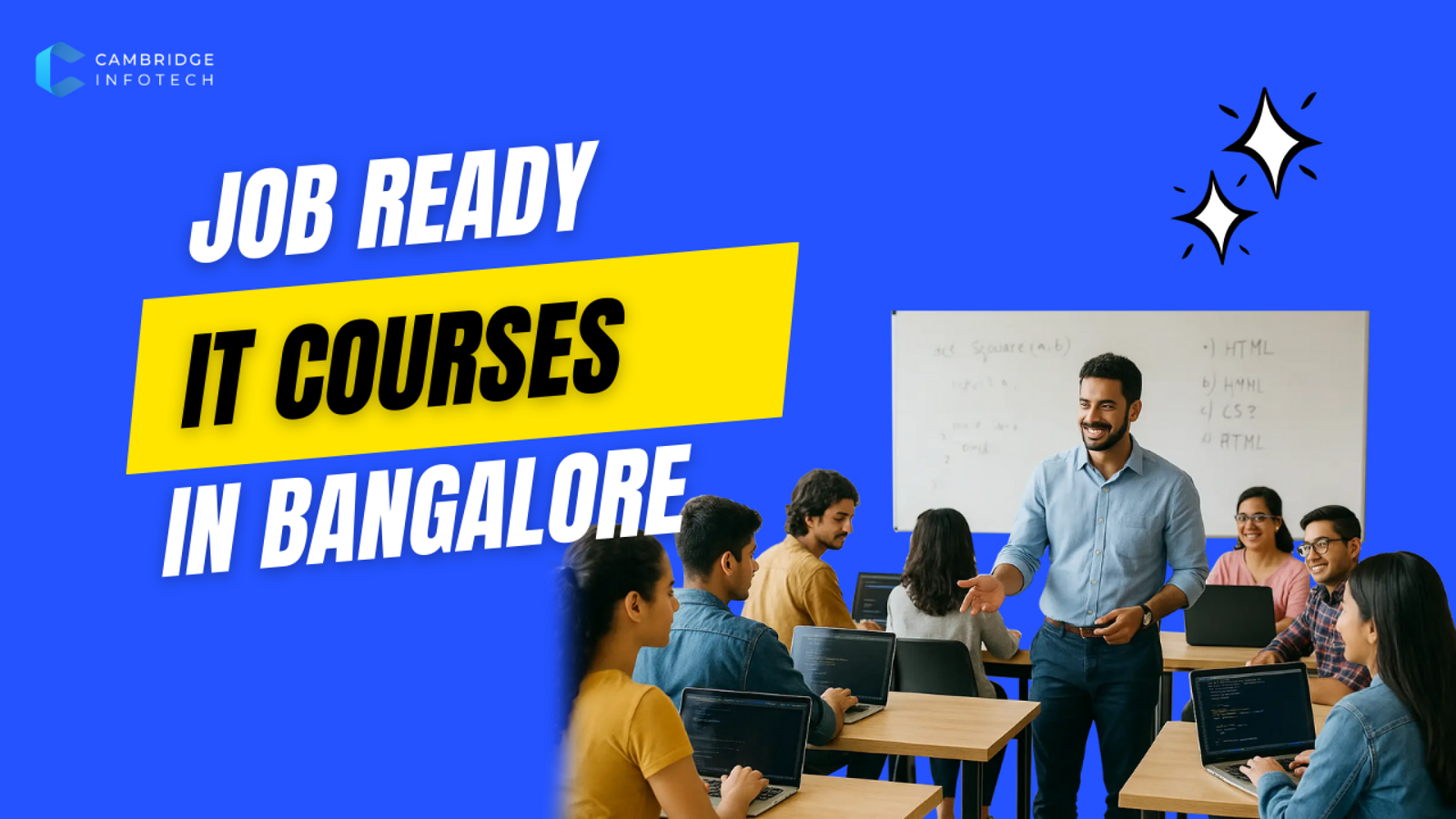 classroom training environment at a job oriented training institute in Bangalore