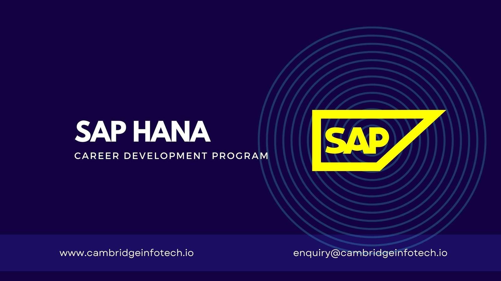 SAP HANA course in Bangalore