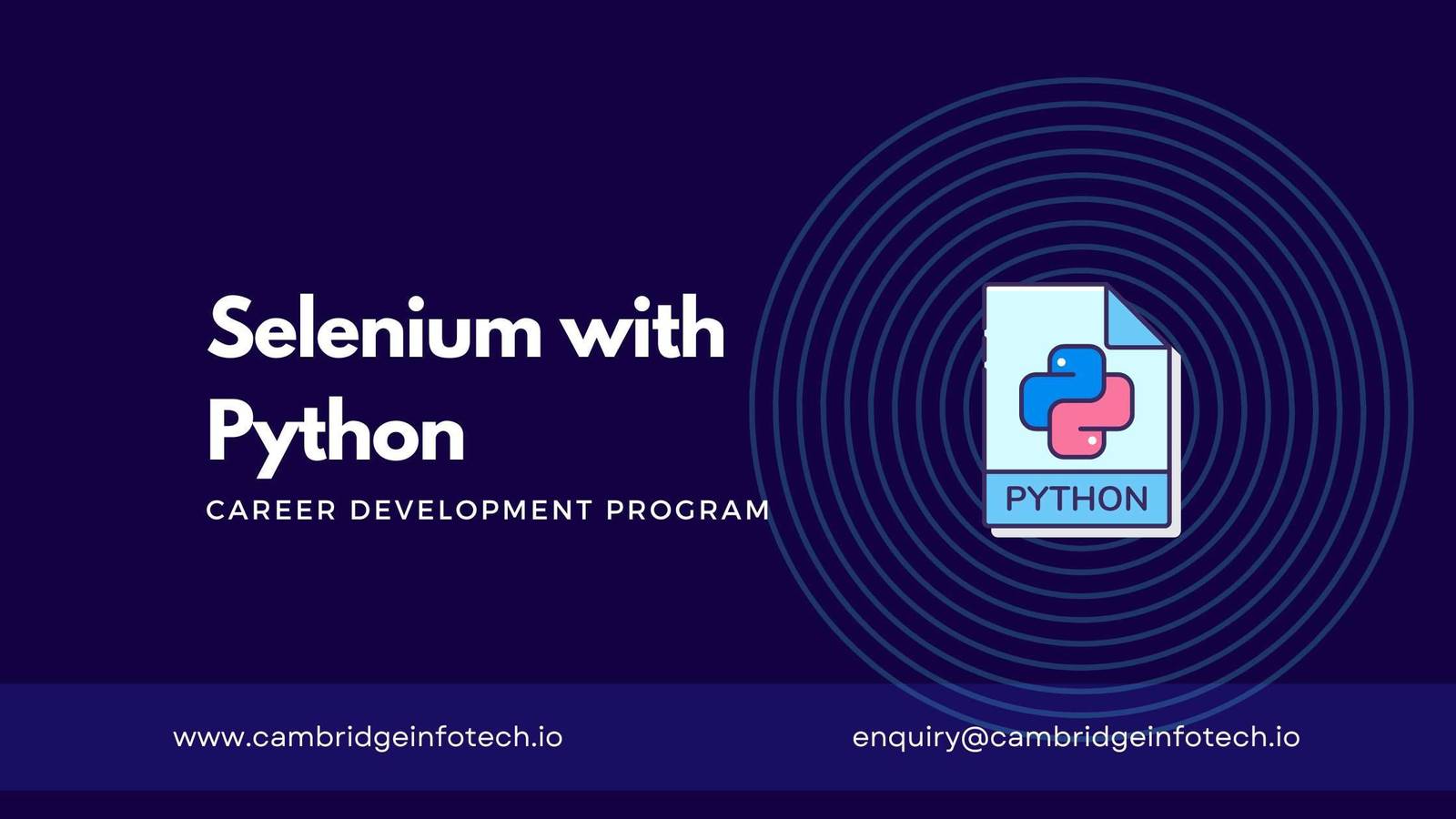 Selenium with Python Course in Bangalore