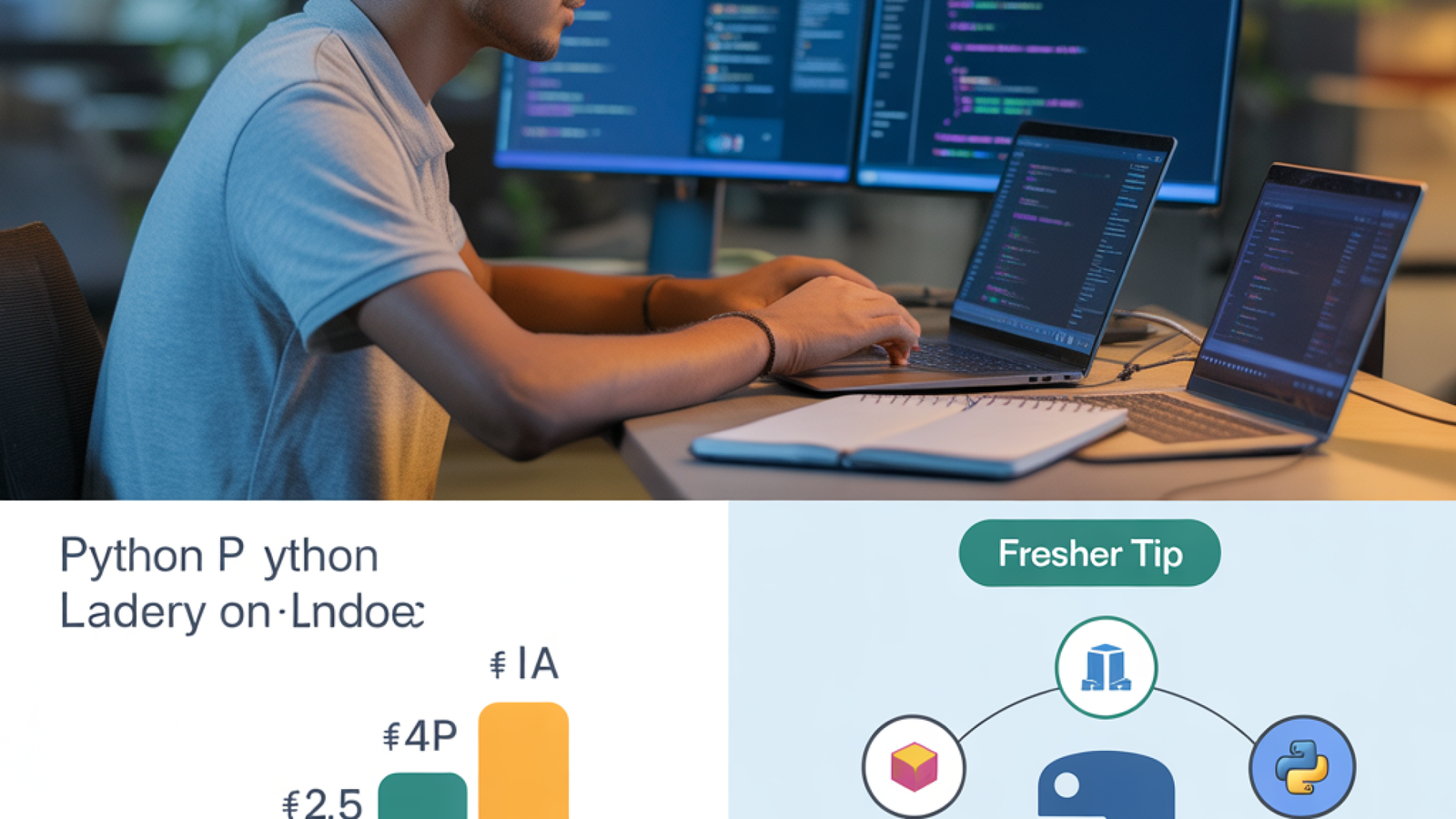 Image Alt Text Python developer salary in Bangalore 2026 — experience level chart